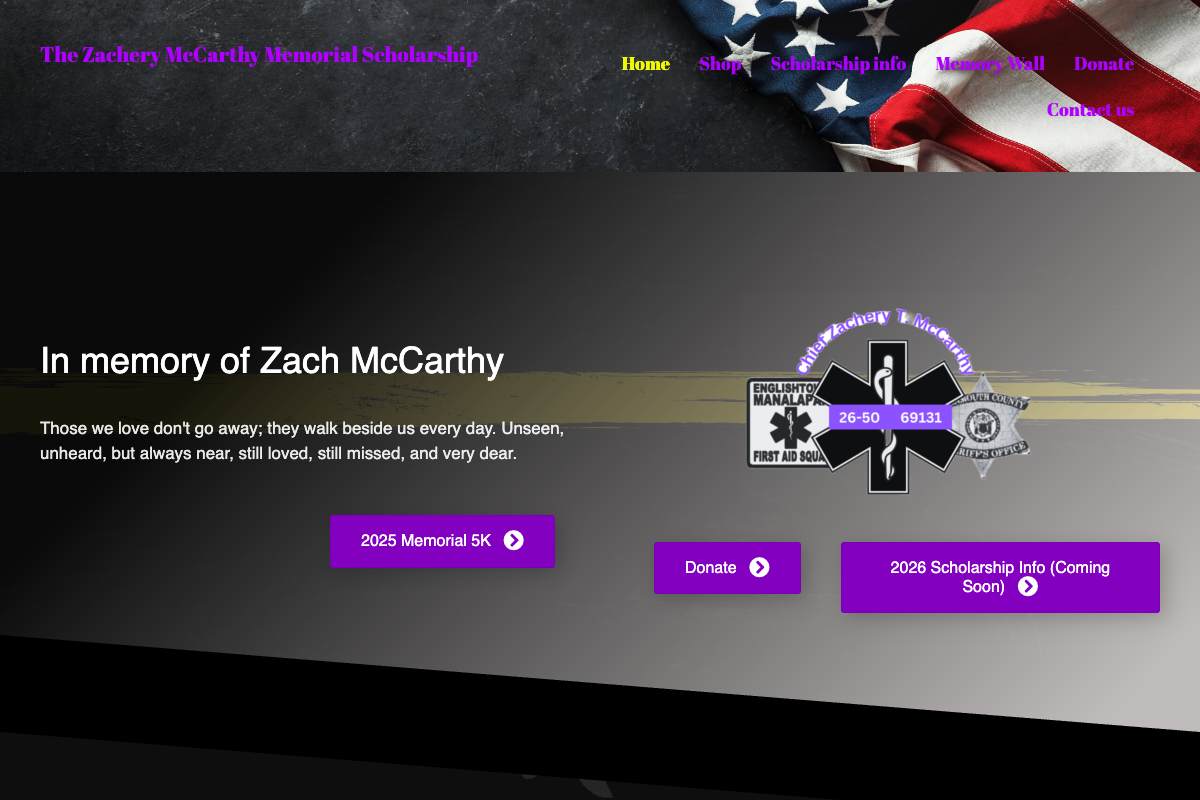 Zachery McCarthy Memorial